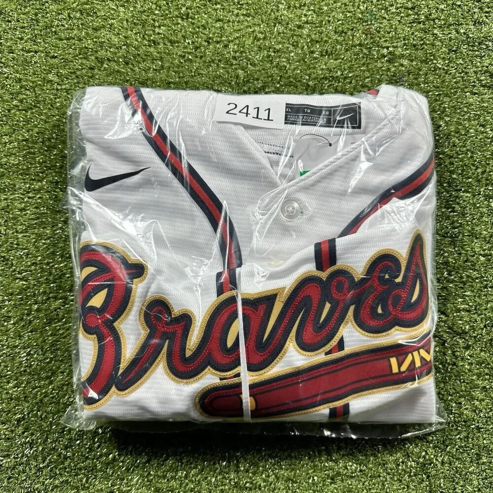 Nike Atlanta Braves Ozzie Albies 2021 World Series Jersey Men’s Sz XL